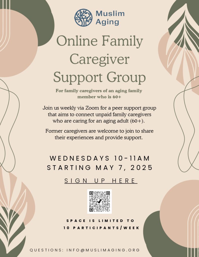Virtual Family Caregiver Support Group | Arzina Ali