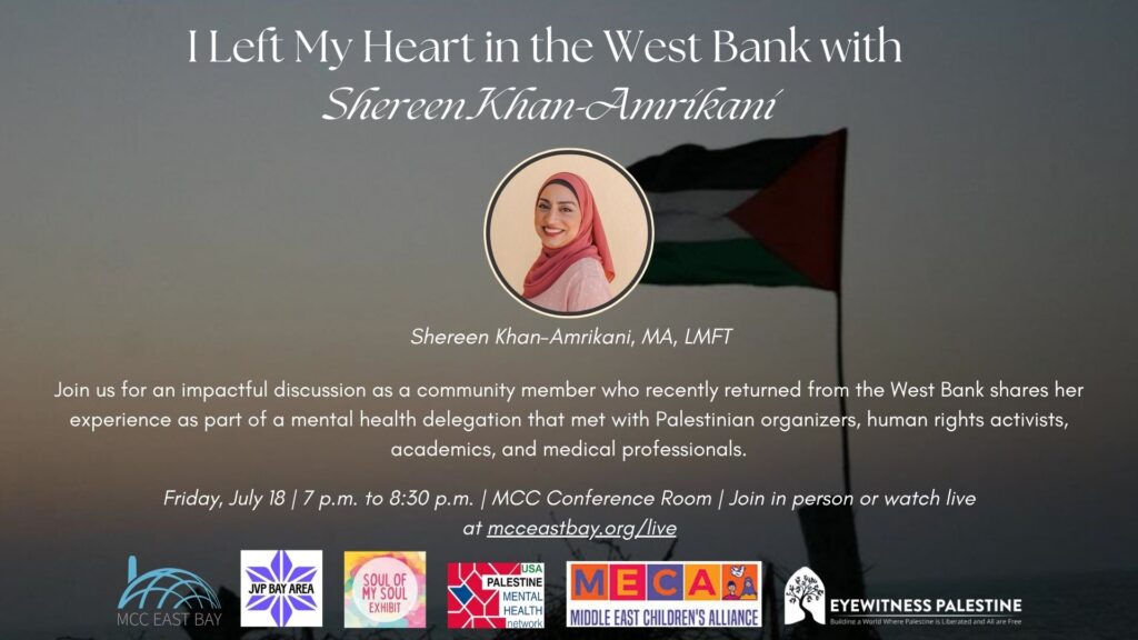 I Left My Heart in the West Bank | Shereen Khan-Amrikani, MA, LMFT