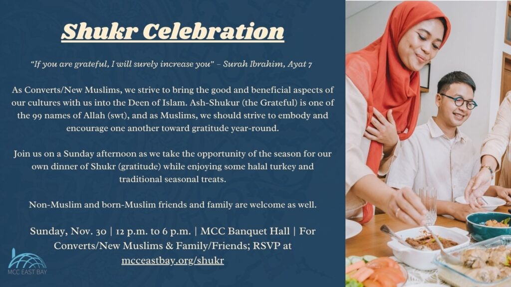 Shukr Celebration for Converts
