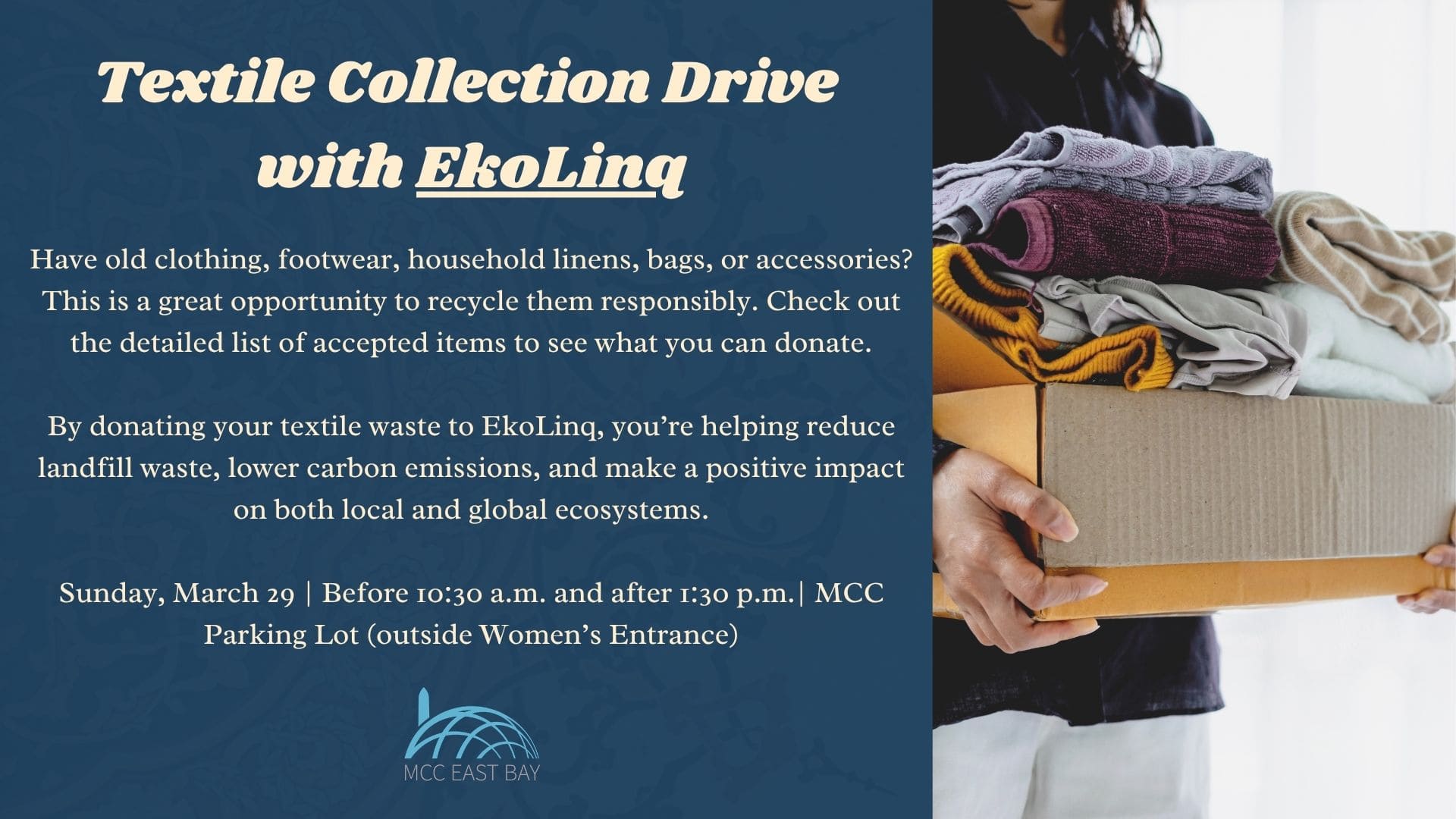 Textile Collection Drive | EkoLinq