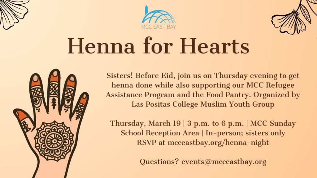 Henna for Hearts: Chaand Raat Event (Las Positas College Muslim Youth Group)