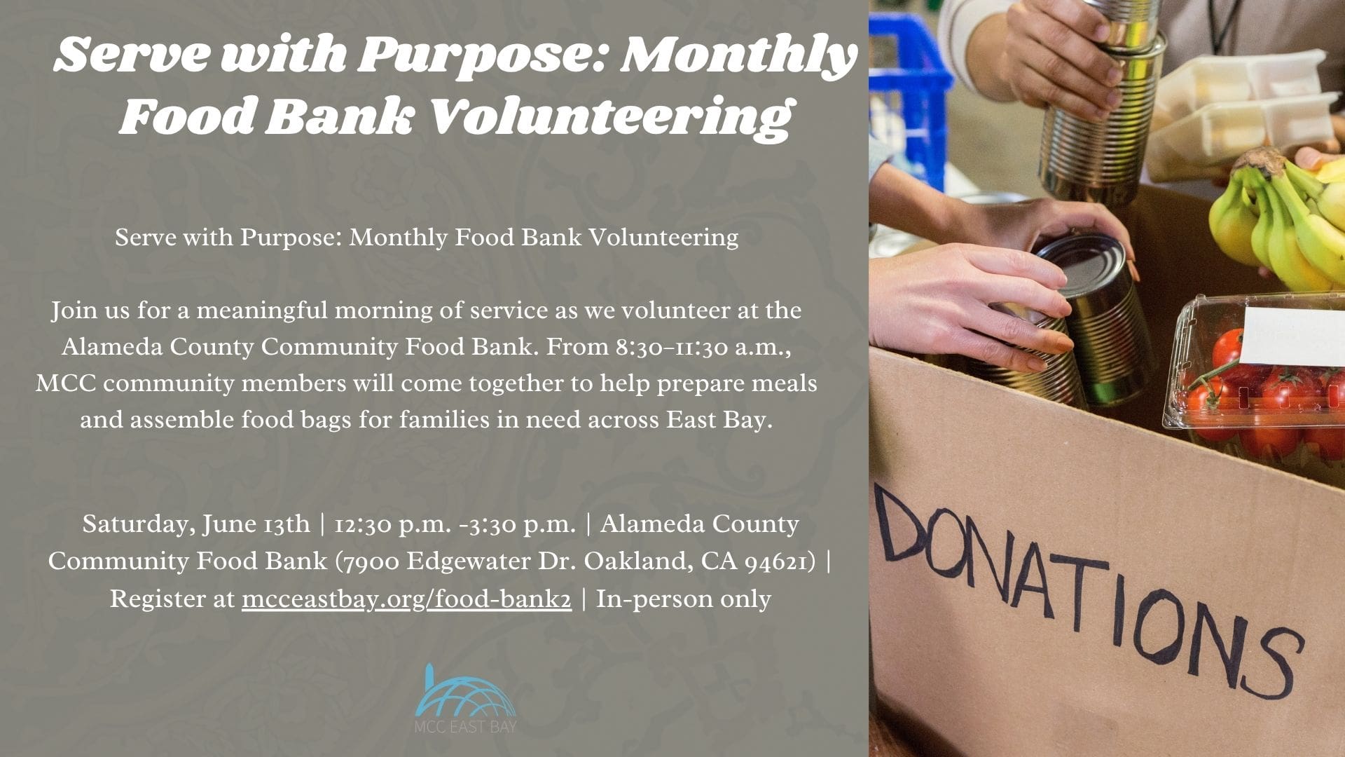 MCC Volunteers at Alameda County Community Food Bank!