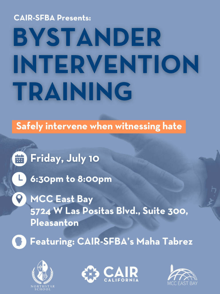 Bystander Intervention Training | CAIR SFBA & Northstar Schools