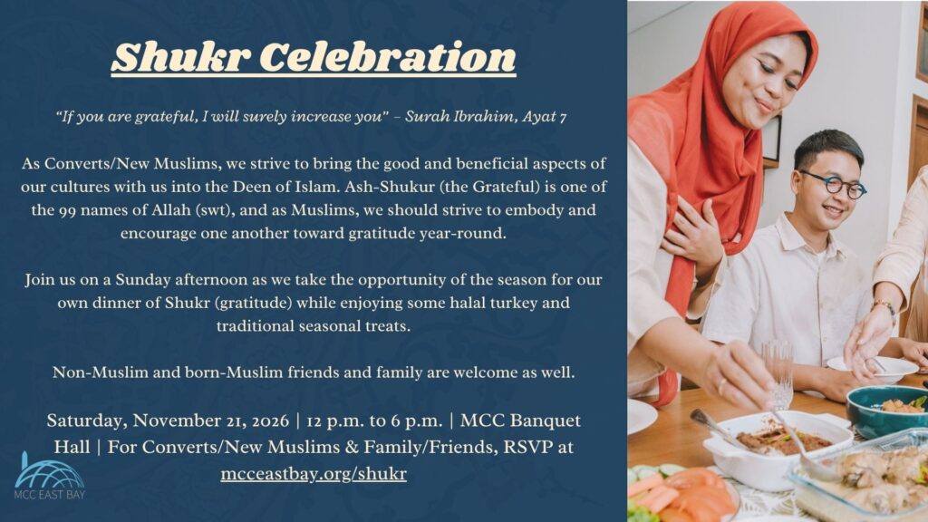 Shukr Celebration for Converts